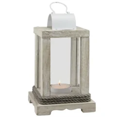 Kirkland's Home Weathered Wood And Metal Lantern- Lanterns