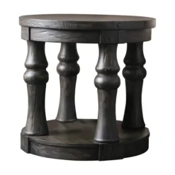 Kirkland's Home Weathered Wood Open Column Accent Table- Accent & End Tables