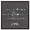 Kirkland's Home Welcome At This Table Black Framed Canvas Print- Wall Quotes & Signs