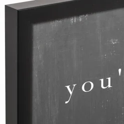 Kirkland's Home Welcome At This Table Black Framed Canvas Print- Wall Quotes & Signs