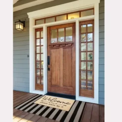 Kirkland's Home Welcome But Leave By Nine Doormat- Doormats