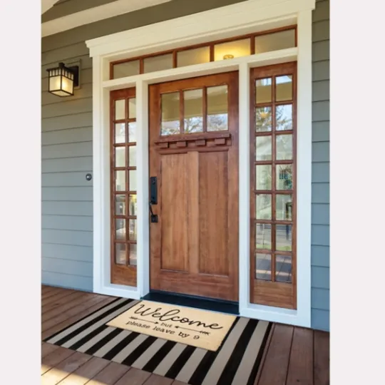Kirkland's Home Welcome But Leave By Nine Doormat- Doormats