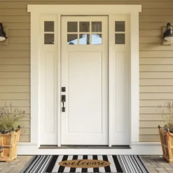 Kirkland's Home Welcome Cabana Stripe Coir Doormat- Doormats