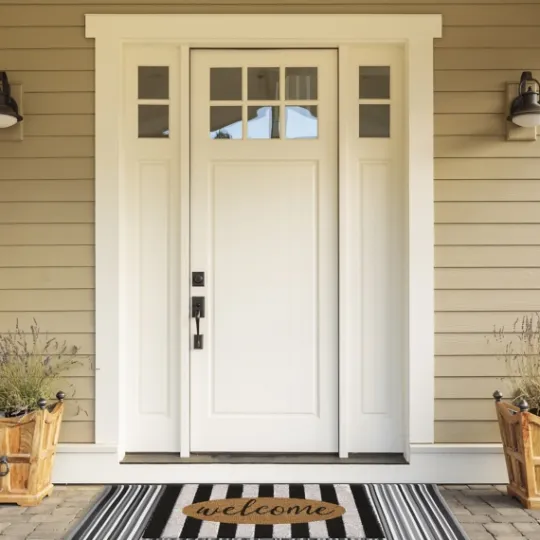 Kirkland's Home Welcome Cabana Stripe Coir Doormat- Doormats