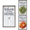 Kirkland's Home Welcome Interchangeable Wreath Wall Plaque- Wall Quotes & Signs