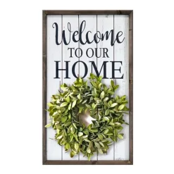 Kirkland's Home Welcome Interchangeable Wreath Wall Plaque- Wall Quotes & Signs