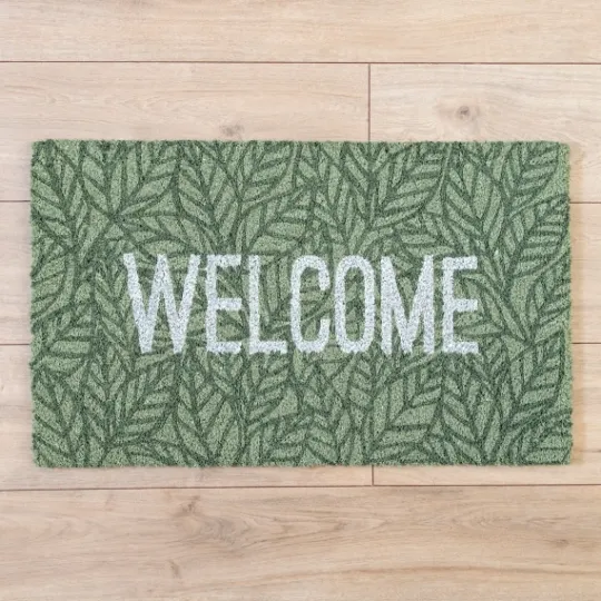 Kirkland's Home Welcome Leaves Doormat- Doormats