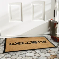 Kirkland's Home Welcome Paw Doormat- Doormats