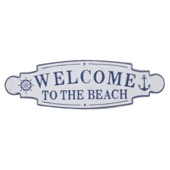 Kirkland's Home Welcome To The Beach Metal Wall Plaque- Wall Quotes & Signs