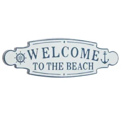 Kirkland's Home Welcome To The Beach Metal Wall Plaque- Wall Quotes & Signs