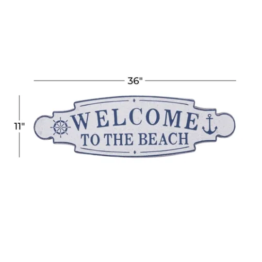 Kirkland's Home Welcome To The Beach Metal Wall Plaque- Wall Quotes & Signs