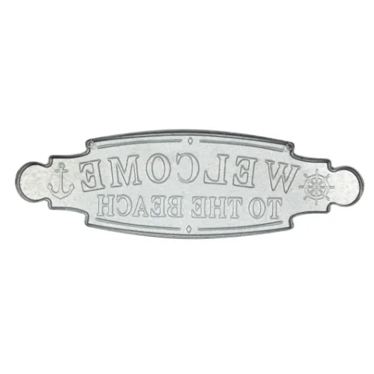 Kirkland's Home Welcome To The Beach Metal Wall Plaque- Wall Quotes & Signs