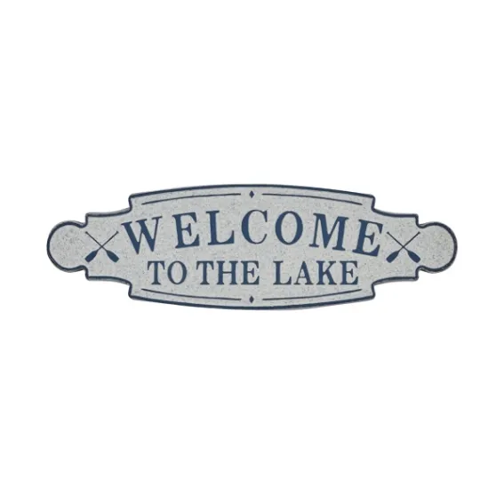 Kirkland's Home Welcome To The Lake Metal Wall Plaque- Wall Quotes & Signs