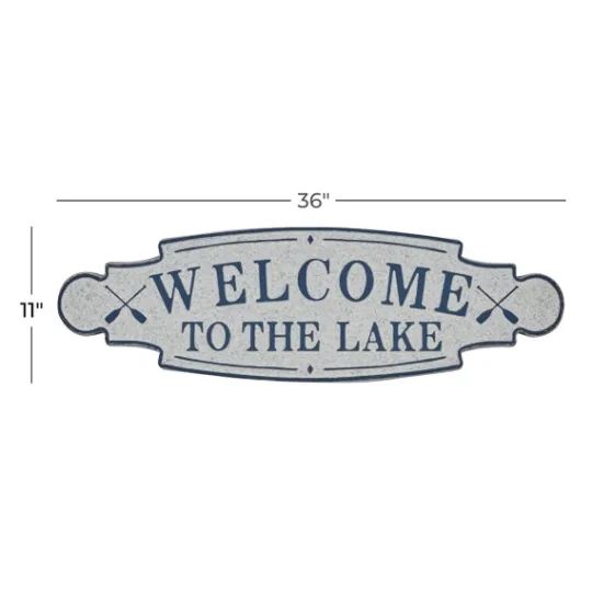 Kirkland's Home Welcome To The Lake Metal Wall Plaque- Wall Quotes & Signs