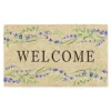 Kirkland's Home Welcome With Lavender Doormat- Doormats
