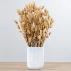 Kirkland's Home Wheat Arrangement In White Glass Vase- Arrangements & Greenery