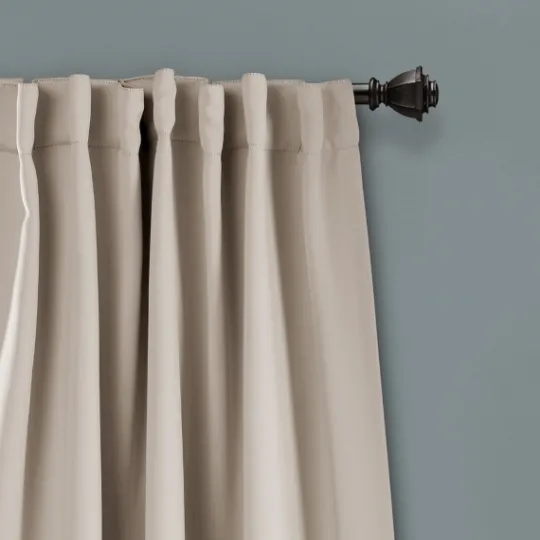 Kirkland's Home Wheat Back Tab Blackout Curtain Panel Set, 84 In.- Curtains & Drapes