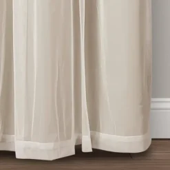 Kirkland's Home Wheat Curtain Panel Set With Overlay, 120 In.- Curtains & Drapes