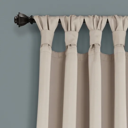Kirkland's Home Wheat Knotted Curtain Panel Set, 84 In.- Curtains & Drapes