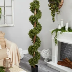Kirkland's Home Whimiscal Boxwood Spiral Topiary, 6 Ft.- Trees & Topiaries