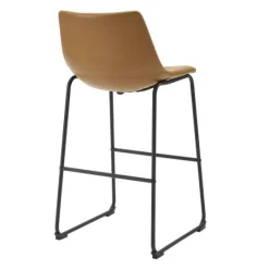 Kirkland's Home Whiskey Faux Leather Bar Stools, Set Of 2- Bar Stools & Counter Height Stools