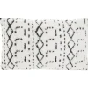 Kirkland's Home White And Black Tufted Geo Lumbar Pillow- Pillows