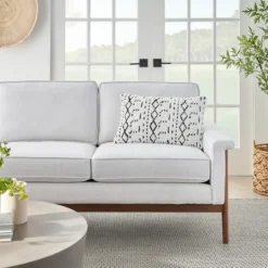 Kirkland's Home White And Black Tufted Geo Lumbar Pillow- Pillows