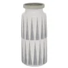 Kirkland's Home White And Gray Geometric Triangle Vase, 13 In.- Vases