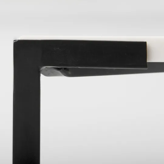 Kirkland's Home White And Onyx Marble Top Square Coffee Table- Coffee Tables
