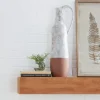 Kirkland's Home White And Rust Brown Ceramic Vase, 23 In.- Vases