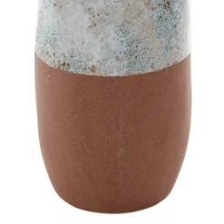 Kirkland's Home White And Rust Brown Ceramic Vase, 23 In.- Vases