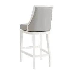 Kirkland's Home White And Swivel Bar Stools, Set Of 2- Bar Stools & Counter Height Stools