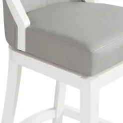 Kirkland's Home White And Swivel Bar Stools, Set Of 2- Bar Stools & Counter Height Stools