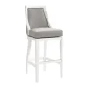 Kirkland's Home White And Swivel Bar Stool- Bar Stools & Counter Height Stools