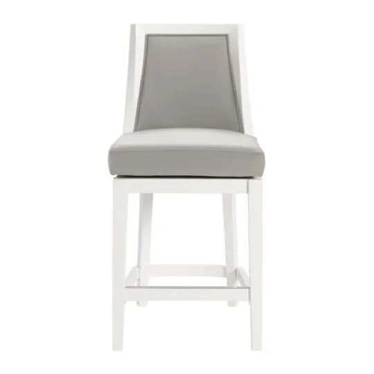 Kirkland's Home White And Swivel Counter Stool- Bar Stools & Counter Height Stools