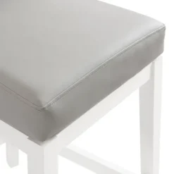 Kirkland's Home White And Swivel Counter Stool- Bar Stools & Counter Height Stools