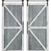 Kirkland's Home White Barn Door Galvanized Wall Plaques, Set Of 2- Wall Plaques
