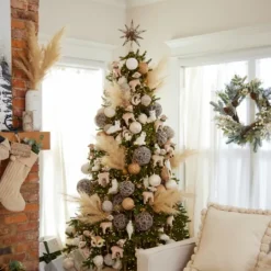 Kirkland's Home White Berry Pinecone Spiral Wreath- Wreaths