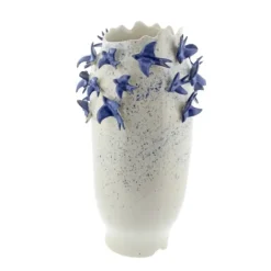 Kirkland's Home White Ceramic Coastal Vase, 18 In.- Vases