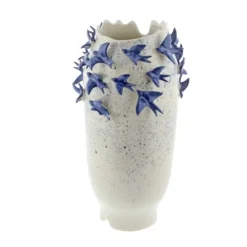 Kirkland's Home White Ceramic Coastal Vase, 18 In.- Vases
