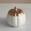 Kirkland's Home White Ceramic Pumpkin Wax Warmer- Home Fragrance