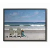 Kirkland's Home White Chairs On The Beach Framed Giclee Canvas Art- Framed Art