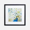 Kirkland's Home White Daisies In Blue Vase Framed Art Print- Framed Art