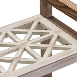 Kirkland's Home White Distressed Wood Bookshelf- Bookshelves