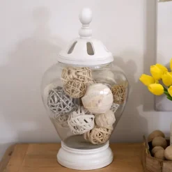 Kirkland's Home White Dried Orb Bag- Bowl Filler