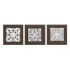 Kirkland's Home White Embellished Trinity Wall Plaques, Set Of 3- Wall Plaques