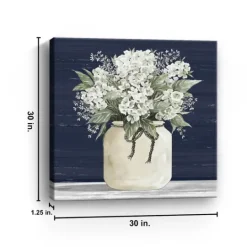 Kirkland's Home White Flowers Ii Giclee Canvas Print, 30X30 In.- Canvas Art