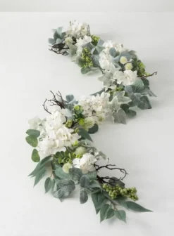 Kirkland's Home White Hydrangea Garland- Arrangements & Greenery