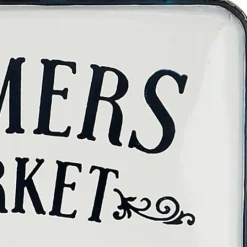 Kirkland's Home White Iron Farmer'S Market Wall Plaque- Wall Quotes & Signs