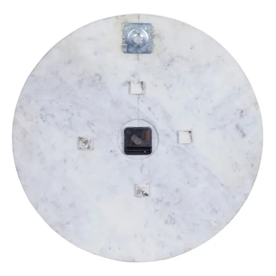 Kirkland's Home White Marble And Gold Accent Wall Clock, 20 In.- Clocks